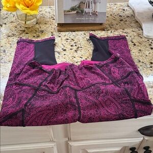 Lululemon Athletica Pink Paisley Pajama Set